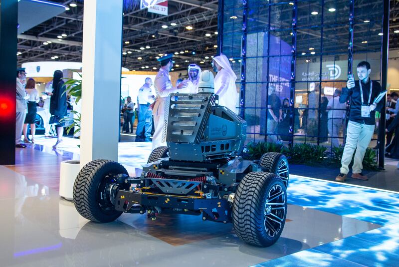 Another Dubai Police vehicle on display at the tech show
