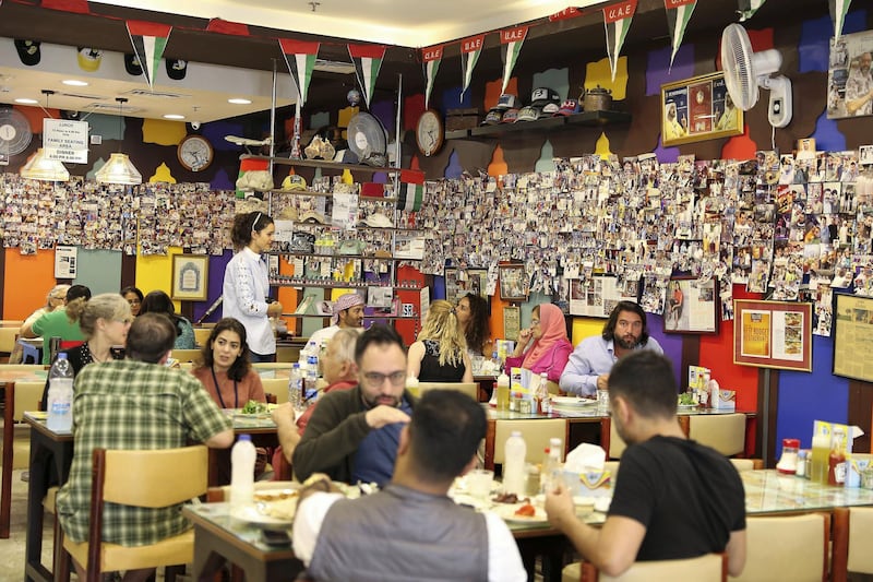 DUBAI , UNITED ARAB EMIRATES , January 9 ��� 2019 :- Inside view of the Ustad Special Kabab Iranian restaurant in Bur Dubai in Dubai. ( Pawan Singh / The National ) For News. Story by Nick Webster 