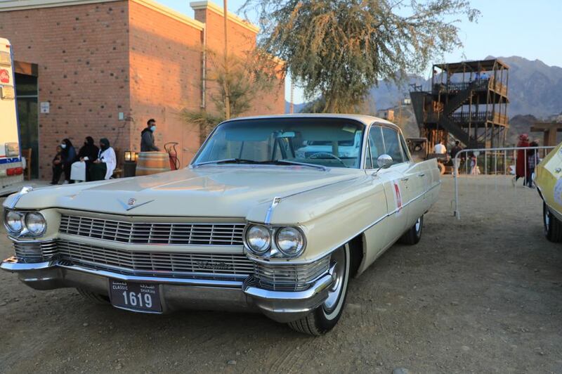 Vehicles took part in a parade that set off from Nad Al Sheba.