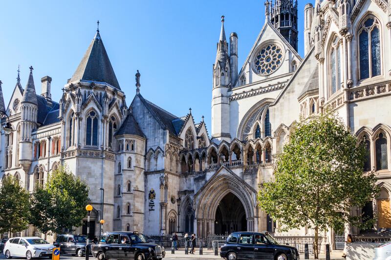 The Royal Courts of Justice on Fleet Street, London. Alamy