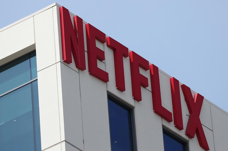 FILE PHOTO: The Netflix logo is seen on their office in Hollywood, Los Angeles, California, U.S. July 16, 2018. REUTERS/Lucy Nicholson/File Photo