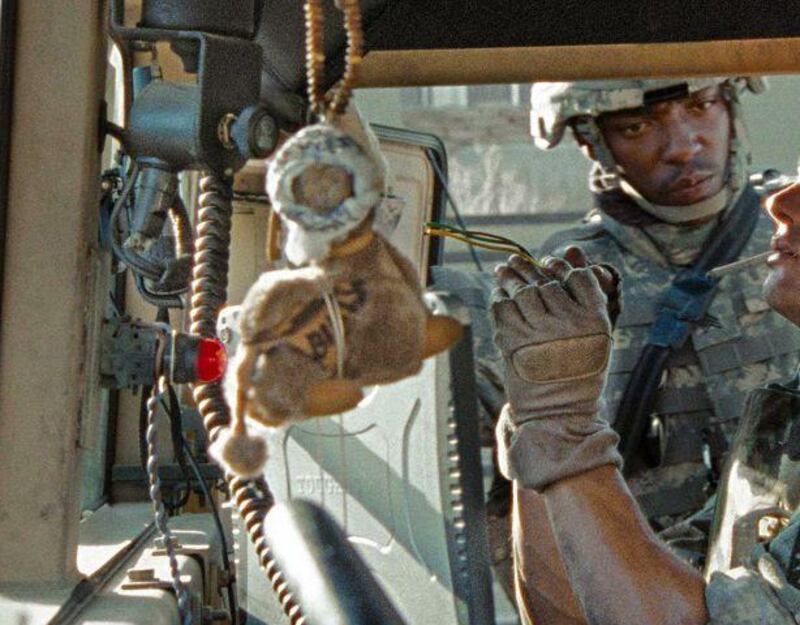 Anthony Mackie (left) and Jeremy Renner in Kathryn Bigelow's The Hurt Locker. Courtesy Summit Entertainment