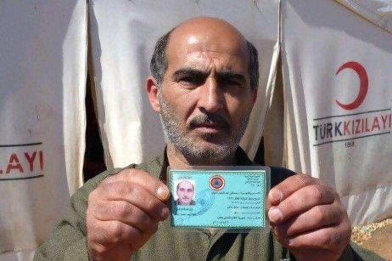 Mustafa Abdilhamit Shaban, a former member of the Syrian security forces, has fled to Turkey.