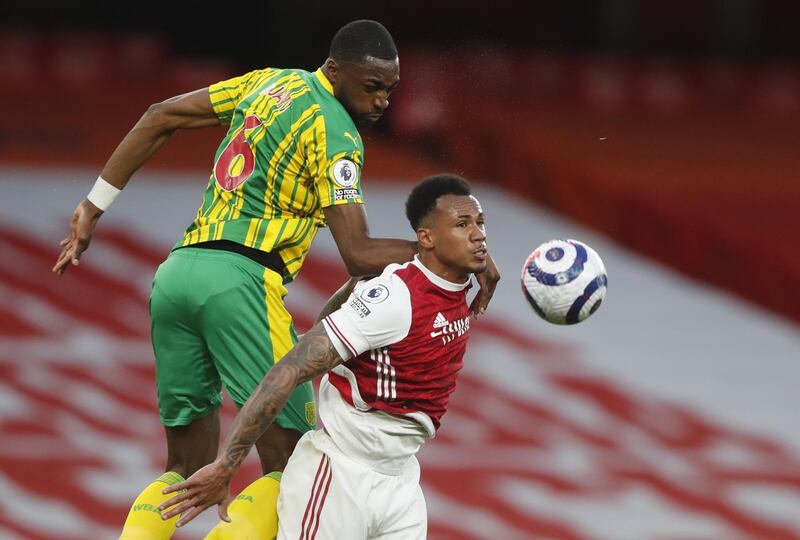 Semi Ajayi: 6 – The defender looked a threat aerially in both boxes, offering danger offensively and sweeping up well defensively. He often had to secure the near post area when Arsenal continually attacked down their right. EPA