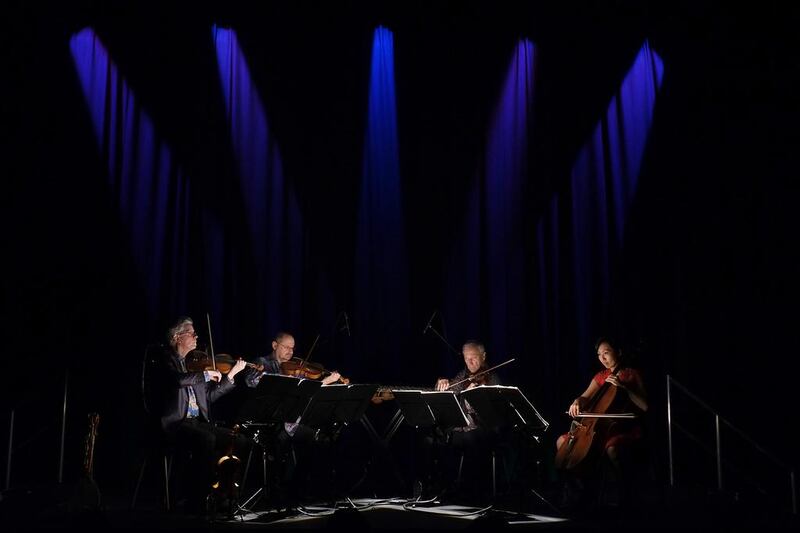 The Kronos Quartet performed at the Black Box at NYUAD on September 16, 2015. Delores Johnson / The National 