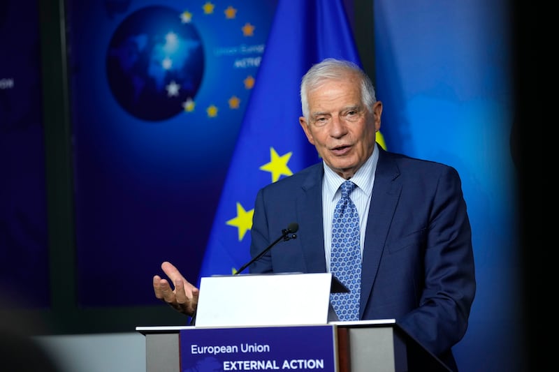 EU foreign policy chief Josep Borrell said most countries supported the draft nuclear deal. AP