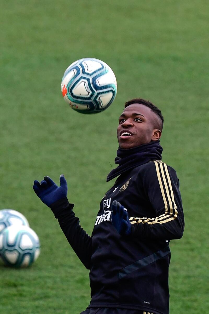 Real Madrid's Brazilian forward Vinicius Junior . AFP