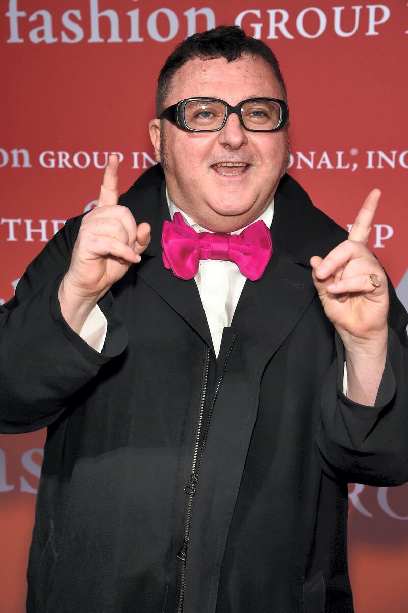 NEW YORK, NY - OCTOBER 22: Lanvin Designer Alber Elbaz attends The FGI 32nd Annual Night Of Stars at Cipriani, Wall Street on October 22, 2015 in New York City.   Dimitrios Kambouris/Getty Images/AFP