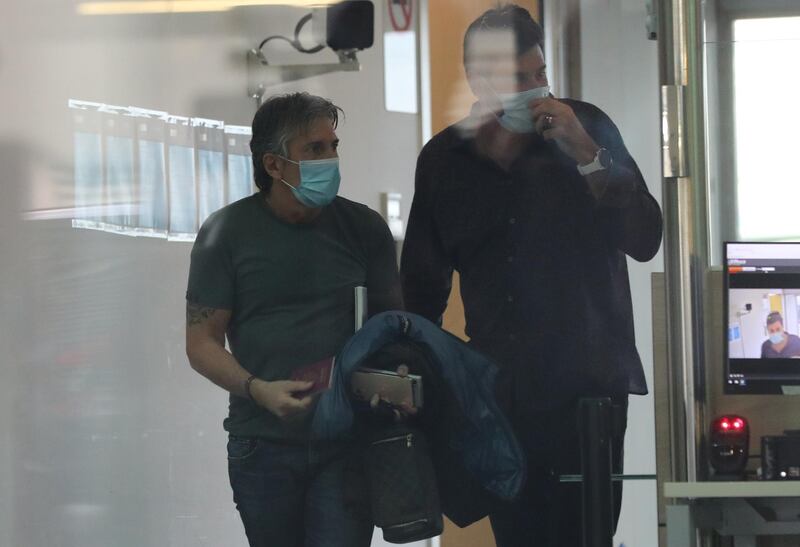 Jorge Messi at Barcelona airport. Reuters
