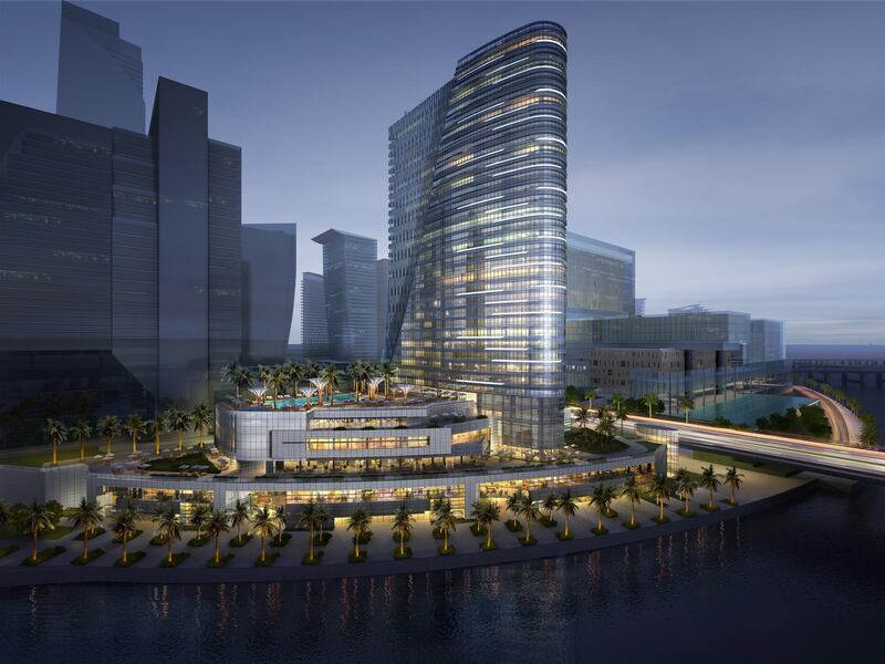 Handout: Exterior view of the Rosewood, Abu Dhabi (Courtesy Rosewood Hotels & Resorts) 