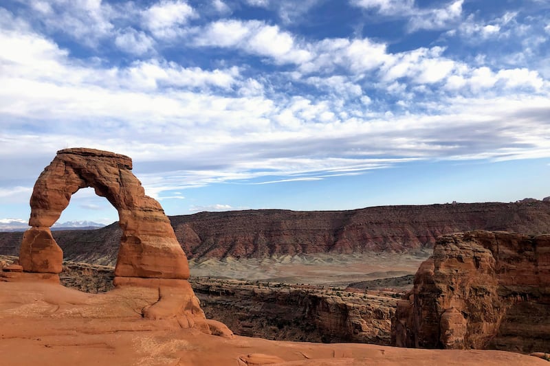 Delicate Arch is a popular photo op at Arches National Park  near Moab, Utah.  AP