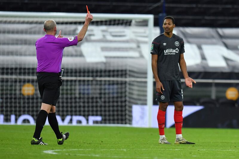 Joshua Dasilva 7 – Played well but sometimes slowed Brentford’s attacking play by taking an extra touch. Was red carded for his challenge on Hoijberg late on.  AP