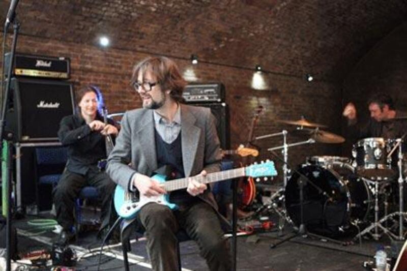 Jarvis Cocker improvises with members of the public at village Underground in Shoreditch, London, in November.