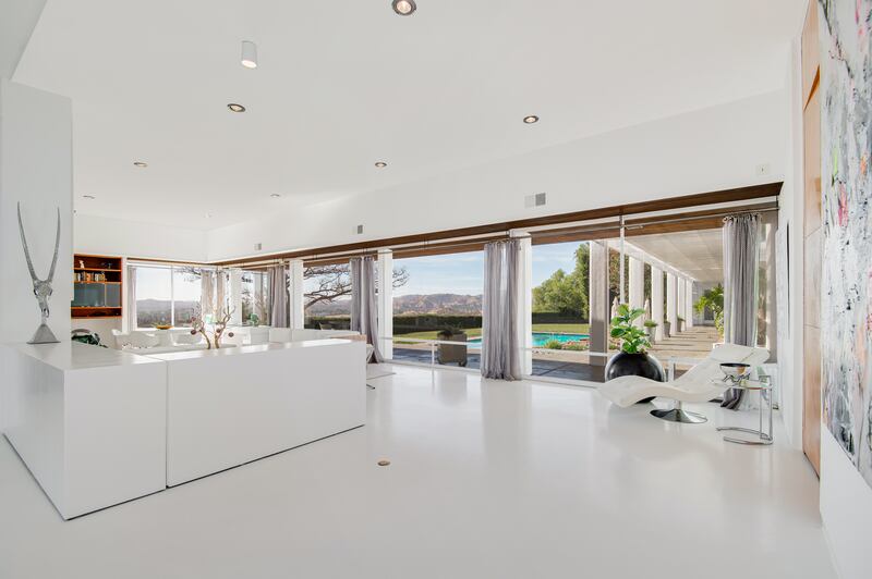 The property's interiors are filled with natural light.