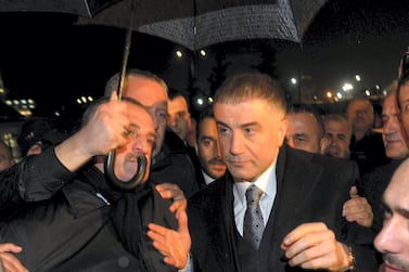 Sedat Peker, pictured in Istanbul in 2014, is exiled from Turkey, his whereabouts unknown. Getty Images