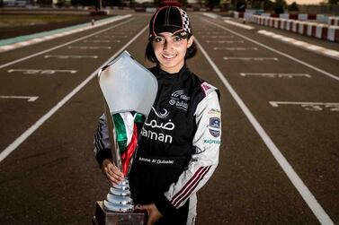 Amna Al Qubaisi is in contention for a drive in the W Series in 2019. Image handout