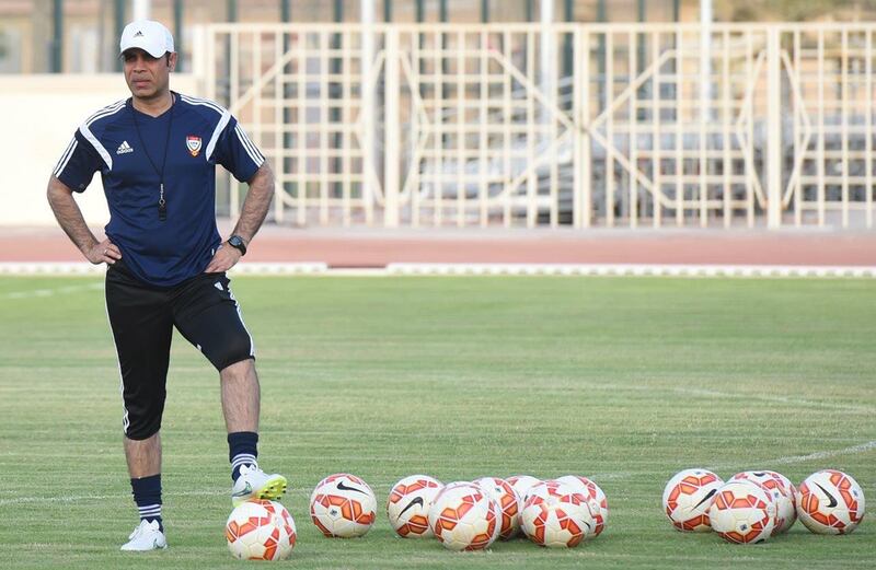 Ali played for the UAE team in the 1980s and was its coach for 15 years. He has been head coach at Shabab Al Ahli since 2017. The National