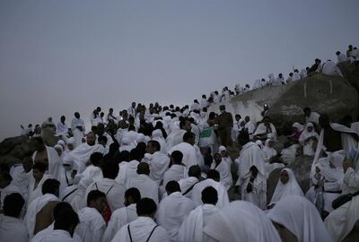 Pilgrims on Mount Arafat. Nariman El-Mofty / AP Photo