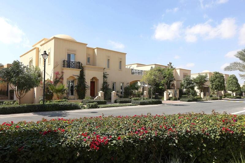 Existing villas in Emaar's Arabian Ranches development in Dubai. Pawan Singh / The National