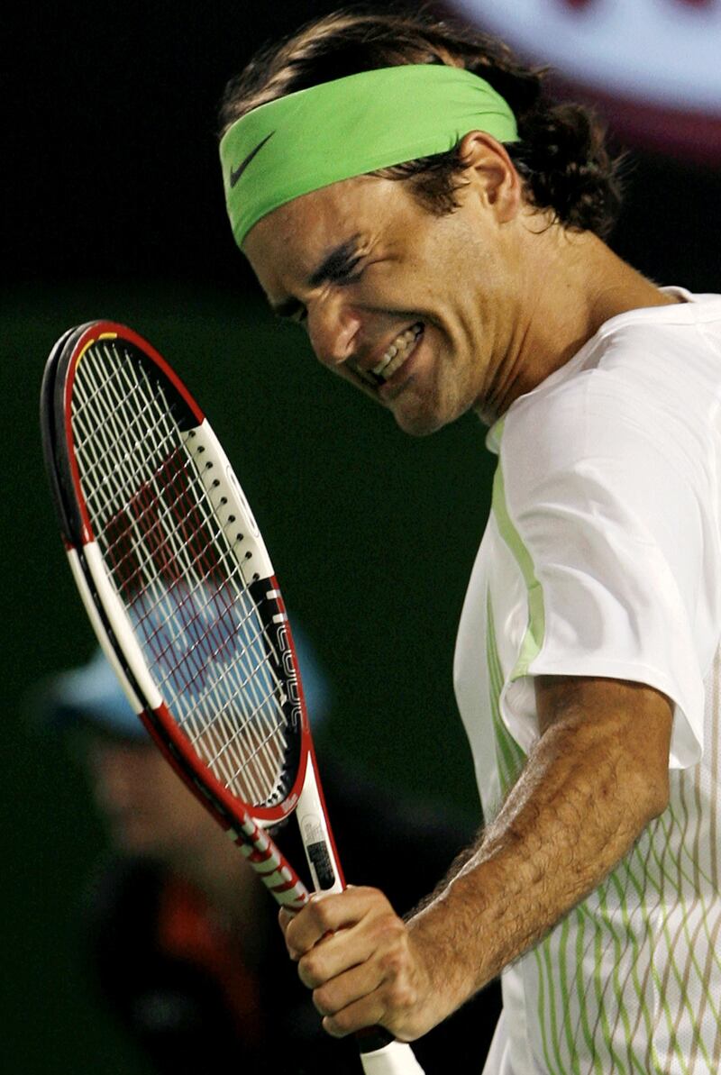 Roger Federer en route to winning the 2006 Australian Open. AFP
