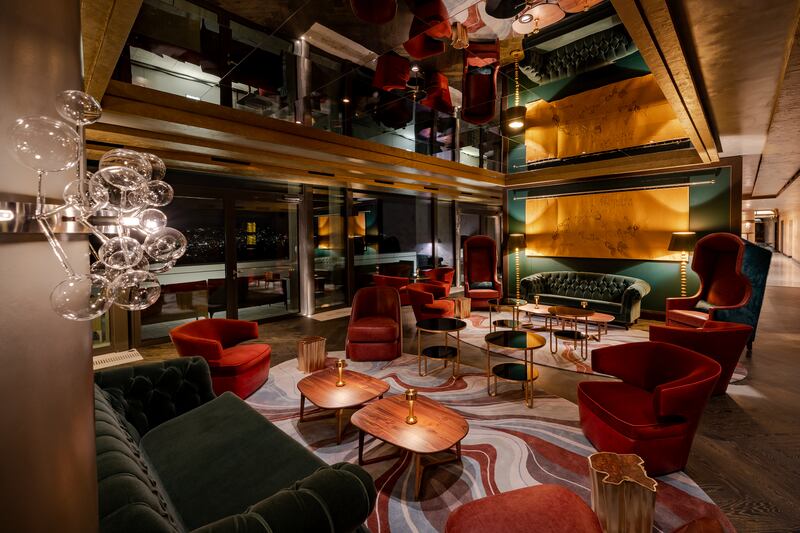 The luxury Vault Bar at Five Zurich.