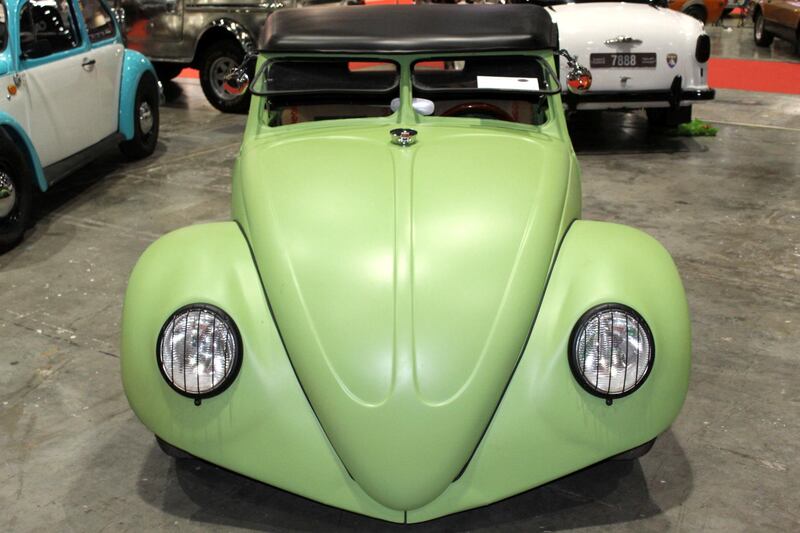 A customised vintage Volkswagen Beetle.