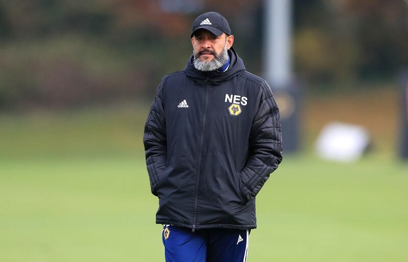 Wolverhampton Wanderers manager Nuno Espirito Santo during the training session at the Sir Jack Hayward Training Ground, Wolverhampton. PA Photo. Picture date: Wednesday November 6, 2019. See PA story SOCCER Wolves. Photo credit should read: Mike Egerton/PA Wire