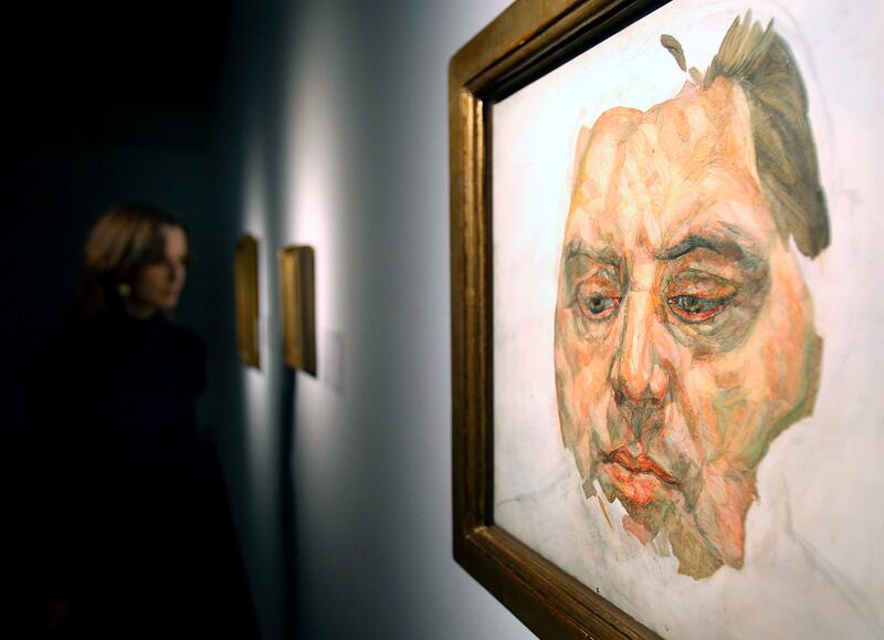 'Francis Bacon' by Lucian Freud. The artwork was stolen from a Berlin gallery in a short half hour window during an exhibition. EPA