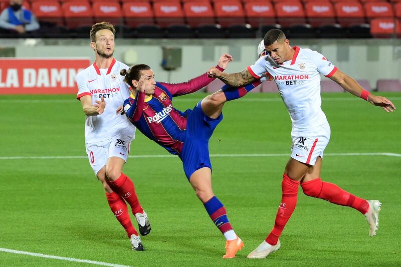 Antoine Griezmann. 5 – The Frenchman twice came close to scoring in the first half; first with an acrobatic effort that saw him penalised for using a high foot, and again when through on goal, but his first touch was heavy and he was slow to get his shot away. Similarly, when through on goal after the break, he took a heavy touch and missed the opportunity to fire at goal. Looked short of confidence. AFP