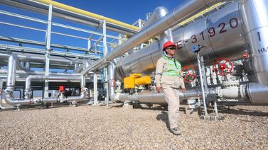 The new Crude Processing Facility 3 oil station in the Halfaya oilfield in southern of Maysan province, Halfaya. Reuters