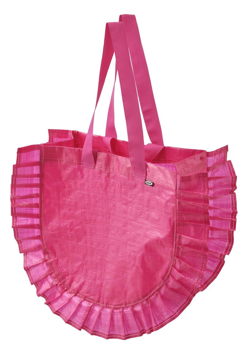 Frakta bag from the Zandra Rhodes X Ikea collection, approximately Dh7