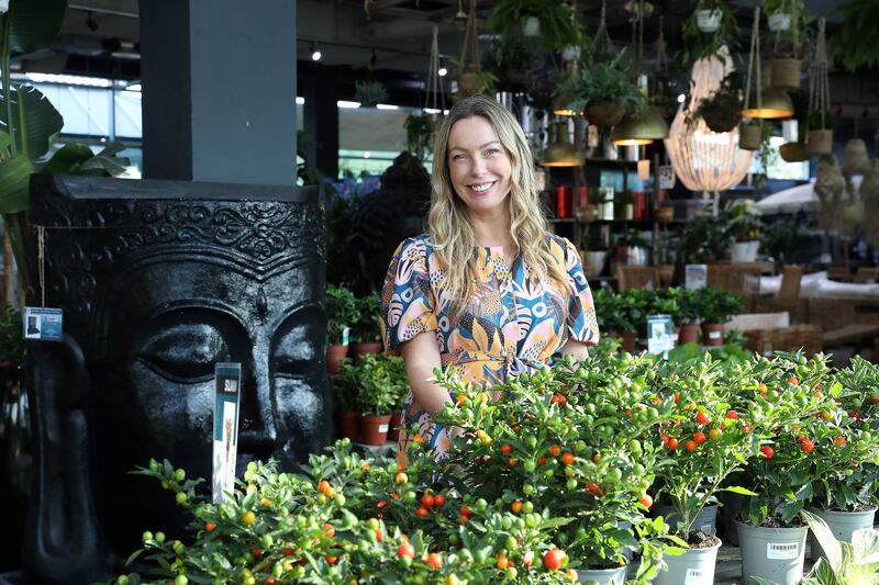 Lucy Holmes, marketing manager at the Garden Concept store. Pawan Singh / The National