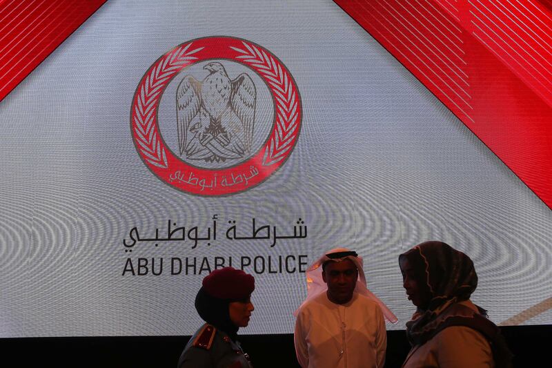 ABU DHABI , UNITED ARAB EMIRATES , JULY 24 – 2017 :- New logo of Abu Dhabi Police launched by Mohammed K Al Romaithi , Deputy Commander – in Chief of Abu Dhabi Police at the Armed Forces Officers Club in Abu Dhabi . ( Pawan Singh / The National ) Story by Haneen