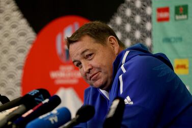 All Blacks coach Steve Hansen is relishing the Rugby World Cup quarter-final clash with Ireland on Saturday. Getty