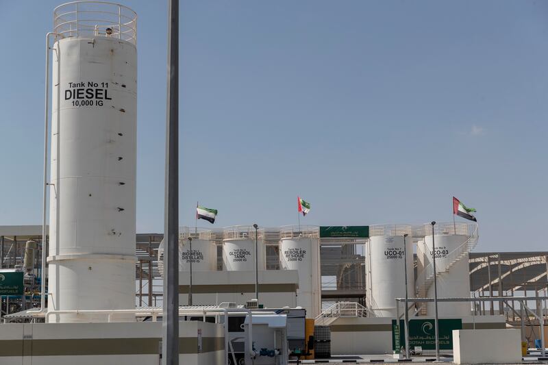 Lootah Biofuels opened its factory in Dubai Industrial City last year. All photos: Antonie Robertson / The National