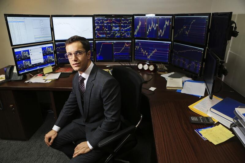 Zachary Cefaratti, risk officer at Dalma Capital Management. Sarah Dea / The National

