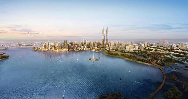 The Lagoons project, which covers 6 million square metres will create a new skyline for Dubai, its developers say. Courtesy Dubai Holding