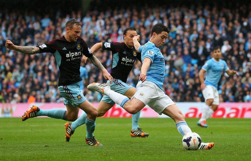 Samir Nasri just won the Premier League title with Manchester City. Alex Livesey / Getty Images
