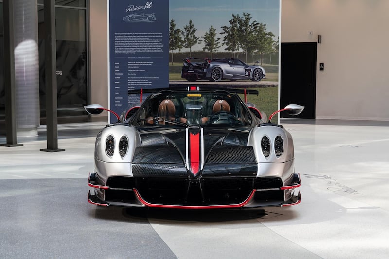 A Huayra BC Roadster steals the spotlight at Pagani's brand centre opening in Dubai Design District. All photos: Pagani