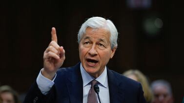 JP Morgan Chase chief executive Jamie Dimon testifies before the US Senate Banking Committee in Washington in December last year. Reuters