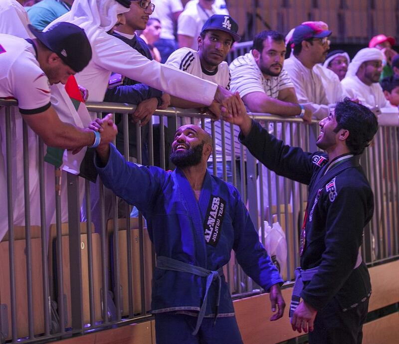 UAE fighers found plenty of fans in the stands ...  

Mona Al Marzooqi/ The National 

