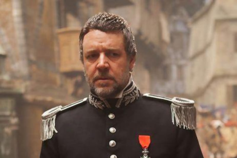 Russell Crowe as Inspector Javert in Tom Hooper's adaptation. Courtesy Universal Pictures
