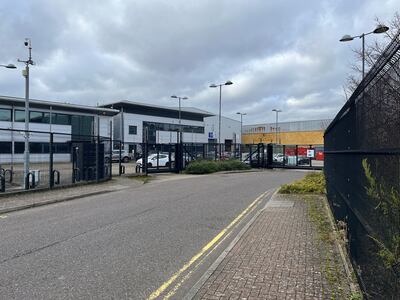 Warehouses of art storage and shipping company Williams & Hill in Feltham, west London. The National