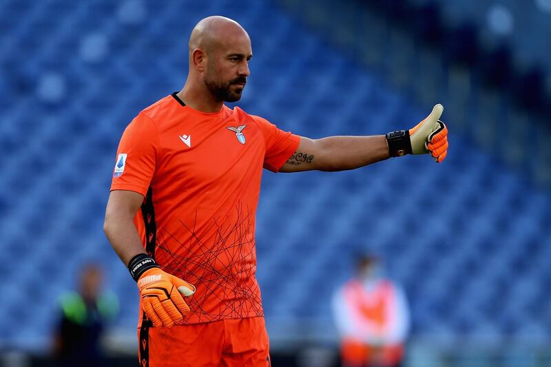 Lazio goalkeeper Pepe Reina. Getty