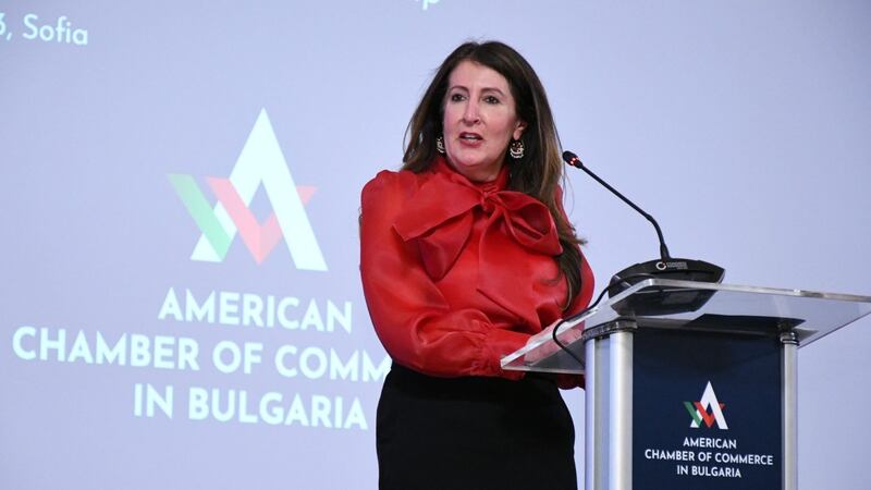 Herro Mustafa Garg, then-US Ambassador to Bulgaria pictured during an event. Photo: American Chamber of Commerce in Bulgaria