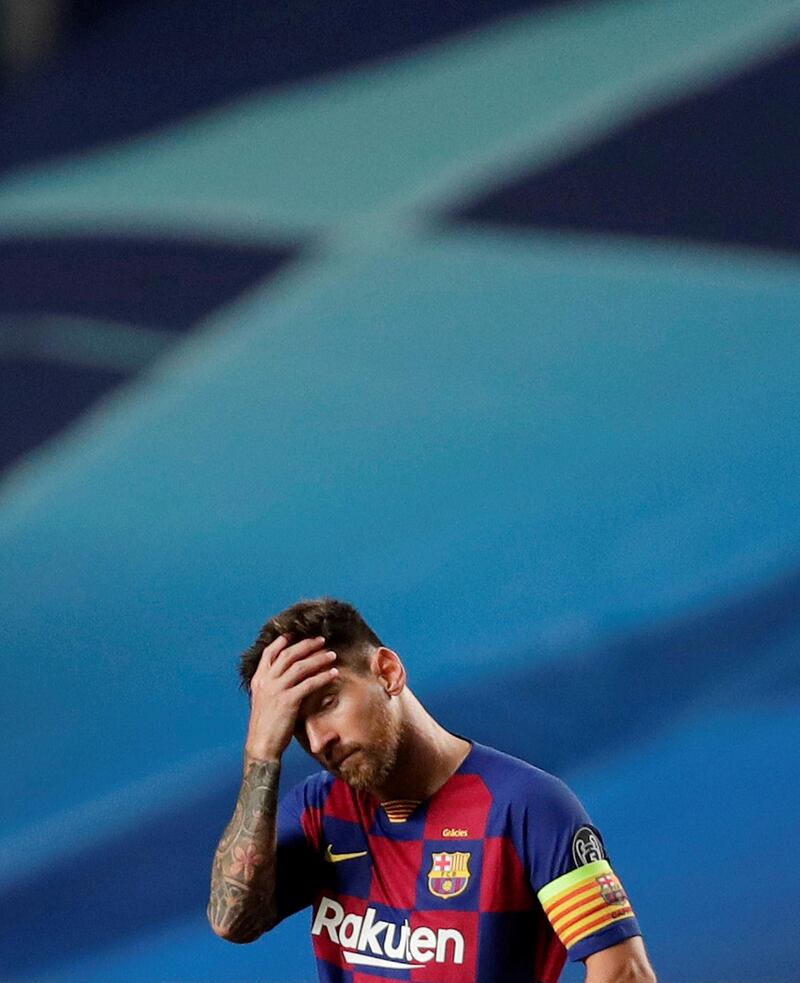 Barcelona star Lionel Messi's future at the club will now be under scrutiny. Reuters