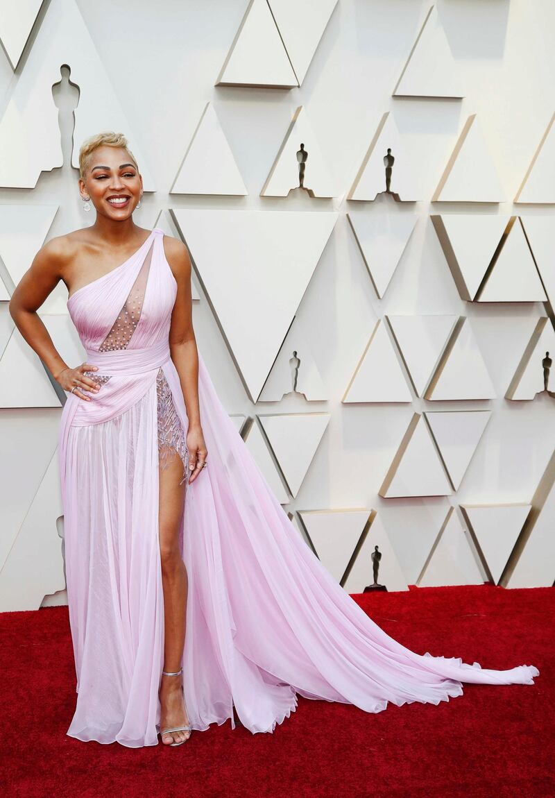 Meagan Good wears Georges Chakra at the 91st Academy Awards. Reuters
