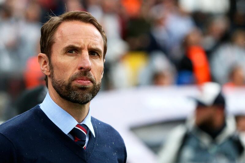 Southgate during the match. EPA