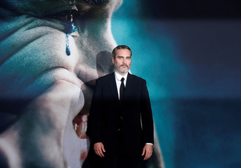 FILE PHOTO: Joaquin Phoenix attends the premiere for the film "Joker" in Los Angeles, California, U.S., September 28, 2019. REUTERS/Mario Anzuoni/File Photo