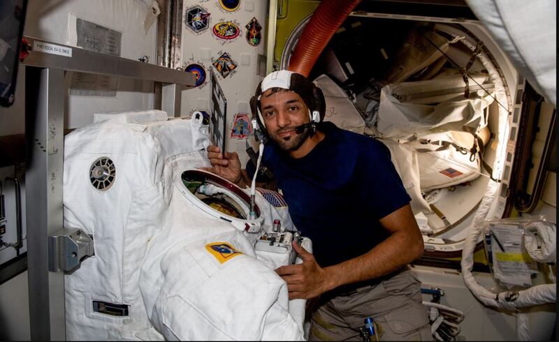 Sultan Al Neyadi will become the first Arab to conduct a spacewalk on April 28: Photo: Sheikh Hamdan bin Mohammed / Twitter